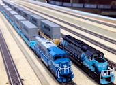 Welcome to the Los Angeles N-Scale Association, operators of East Valley Lines Model Railroad located since 1979 in the Travel Town Museum at Griffith Park. View pitchers of the East Valley Lines N Scale Model Railroad and see what they have done to their N scale layout. They operate one of the largest N-Scale layouts in the world. This is just a brief trip on the East Valley Lines' trackage. As you observe closely, there are lots of details to enjoy. This is truly a labor of love, involving countless hours, money and the talents of the many N-Scale modelers dedicated to the memory of great railroads. Brought to you to by www.krafttrains.com