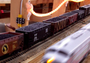 Welcome to the Los Angeles N-Scale Association, operators of East Valley Lines Model Railroad located since 1979 in the Travel Town Museum at Griffith Park. View pitchers of the East Valley Lines N Scale Model Railroad and see what they have done to their N scale layout. They operate one of the largest N-Scale layouts in the world. This is just a brief trip on the East Valley Lines' trackage. As you observe closely, there are lots of details to enjoy. This is truly a labor of love, involving countless hours, money and the talents of the many N-Scale modelers dedicated to the memory of great railroads. Brought to you to by www.krafttrains.com