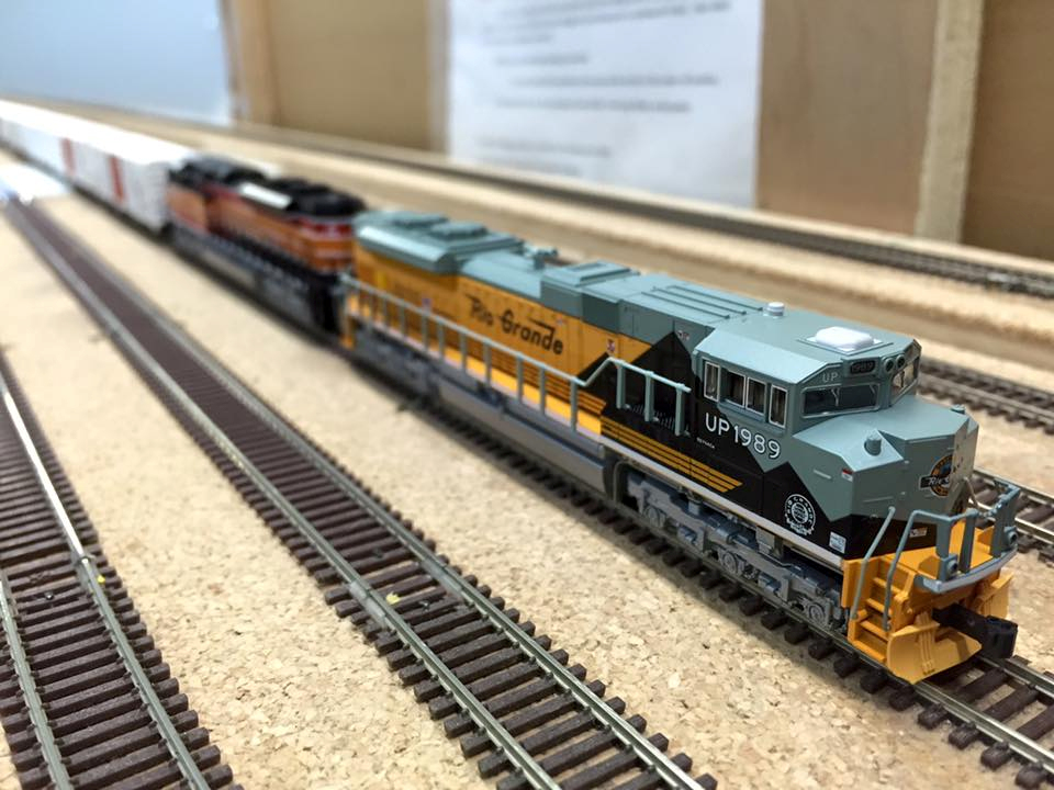 Welcome to the Los Angeles N-Scale Association, operators of East Valley Lines Model Railroad club located since 1979 in the Travel Town Museum at Griffith Los Angeles, California. View pitchers of the East Valley Lines N Scale Model Railroad club and see what they have done to their N scale layout. They operate one of the largest N-Scale layouts in the world. This is just a brief trip on the East Valley Lines' trackage. As you observe closely, there are lots of details to enjoy. This is truly a labor of love, involving countless hours, money and the talents of the many N-Scale modelers dedicated to the memory of great railroads. Brought to you to by www.krafttrains.com