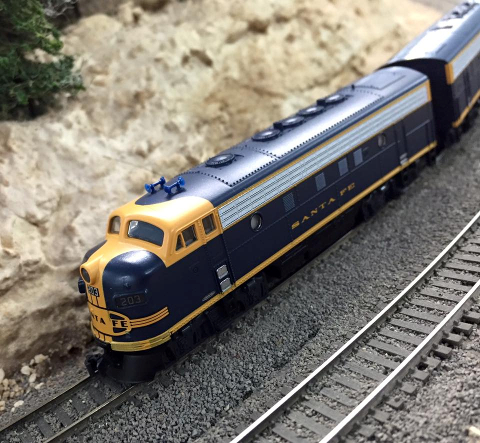 Welcome to the Los Angeles N-Scale Association, operators of East Valley Lines Model Railroad club located since 1979 in the Travel Town Museum at Griffith Los Angeles, California. View pitchers of the East Valley Lines N Scale Model Railroad club and see what they have done to their N scale layout. They operate one of the largest N-Scale layouts in the world. This is just a brief trip on the East Valley Lines' trackage. As you observe closely, there are lots of details to enjoy. This is truly a labor of love, involving countless hours, money and the talents of the many N-Scale modelers dedicated to the memory of great railroads. Brought to you to by www.krafttrains.com
