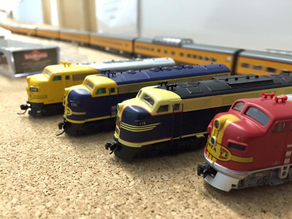 Welcome to the Los Angeles N-Scale Association, operators of East Valley Lines Model Railroad club located since 1979 in the Travel Town Museum at Griffith Los Angeles, California. View pitchers of the East Valley Lines N Scale Model Railroad club and see what they have done to their N scale layout. They operate one of the largest N-Scale layouts in the world. This is just a brief trip on the East Valley Lines' trackage. As you observe closely, there are lots of details to enjoy. This is truly a labor of love, involving countless hours, money and the talents of the many N-Scale modelers dedicated to the memory of great railroads. Brought to you to by www.krafttrains.com