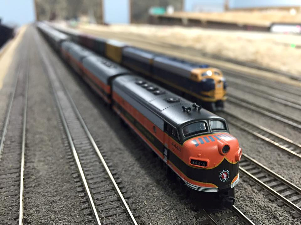Welcome to the Los Angeles N-Scale Association, operators of East Valley Lines Model Railroad club located since 1979 in the Travel Town Museum at Griffith Los Angeles, California. View pitchers of the East Valley Lines N Scale Model Railroad club and see what they have done to their N scale layout. They operate one of the largest N-Scale layouts in the world. This is just a brief trip on the East Valley Lines' trackage. As you observe closely, there are lots of details to enjoy. This is truly a labor of love, involving countless hours, money and the talents of the many N-Scale modelers dedicated to the memory of great railroads. Brought to you to by www.krafttrains.com